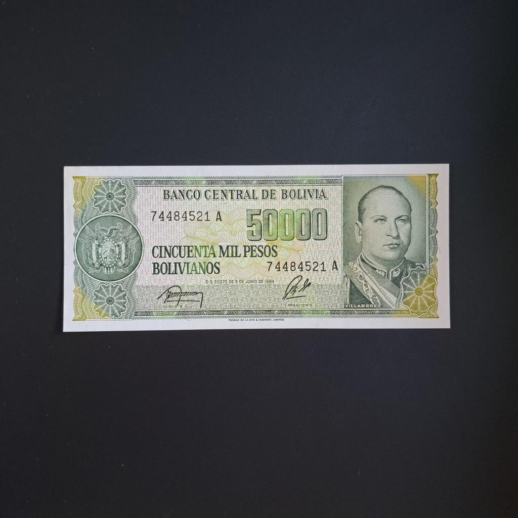 50000 peso Bolivia #021, Postzegels en Munten, Bankbiljetten | Amerika, Verzenden, Zuid-Amerika, Los biljet