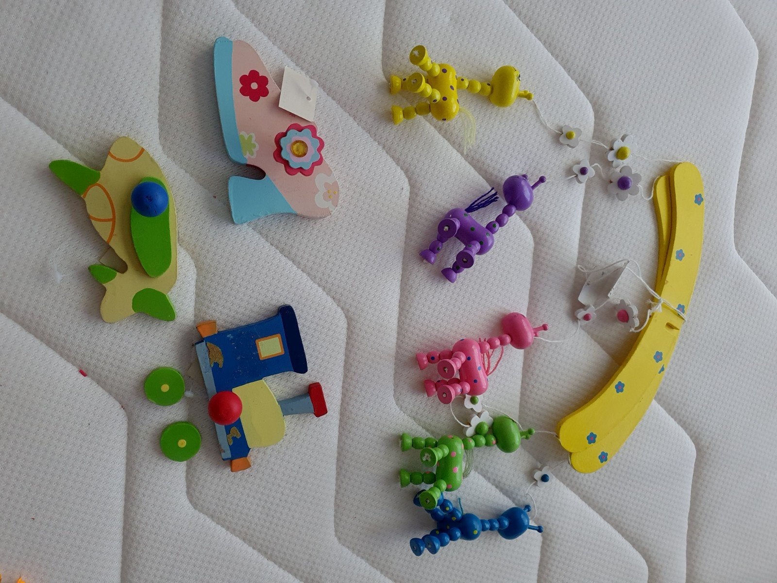Nieuw houten babykamer mobiel en wanddecoratie, Ophalen of Verzenden, Nieuw, Wanddecoratie