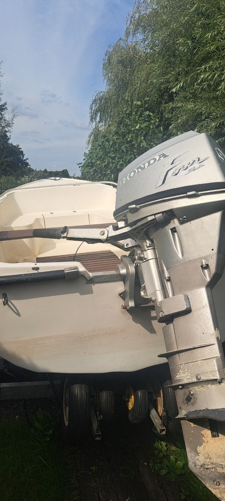 antaris 4 meter met honda9.9, Ophalen, Overige merken, Benzine