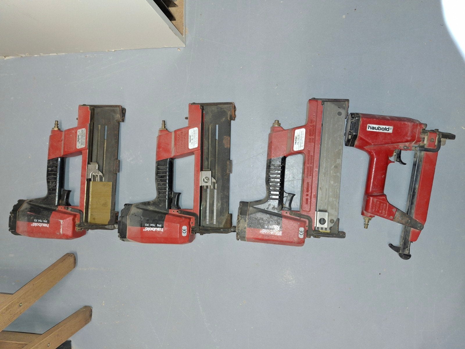 Haubold tackers / nietmachines (diverse modellen), Doe-het-zelf en Verbouw, Ophalen, Gebruikt
