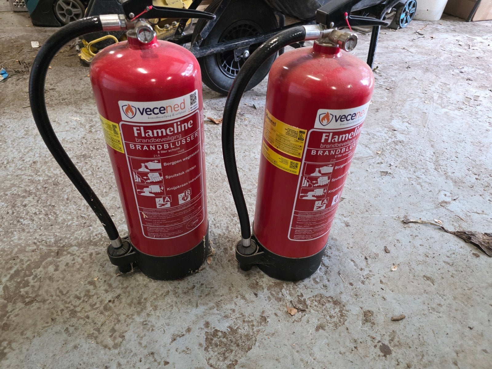 Vecened Flameline Brandblusser 6 liter schuim, Ophalen, Gebruikt, Brandblusser