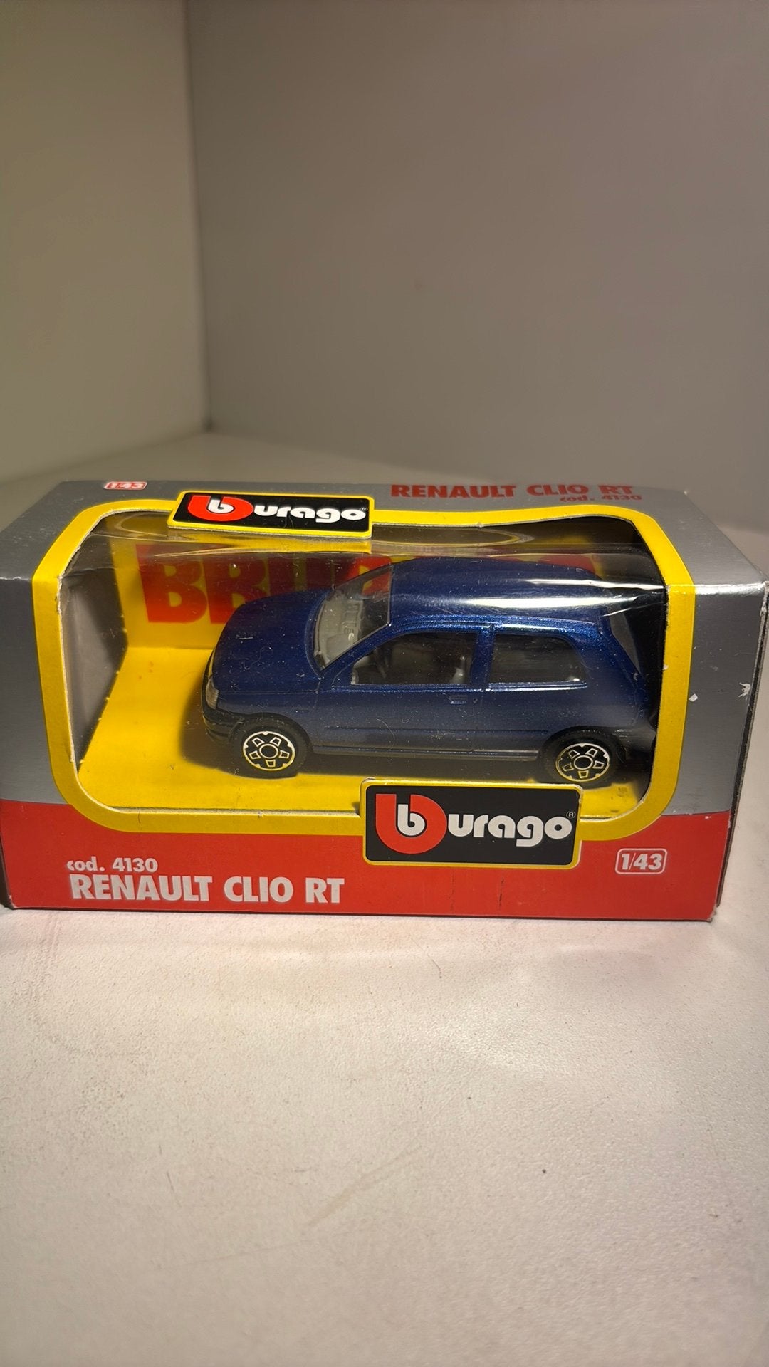 Renault clio rt bburago 1.43, Overige merken, Auto, Ophalen of Verzenden, A