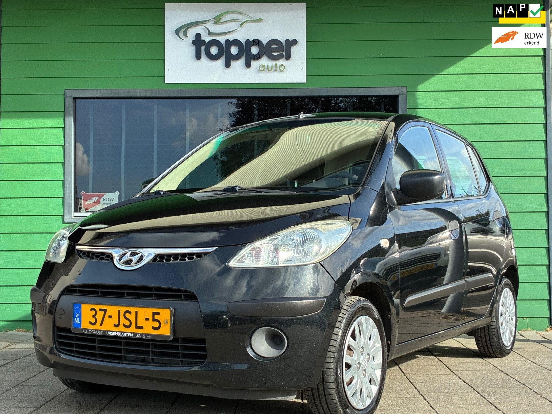 Hyundai I10 1.1 Active|1e Eigenaar|Automaat|Elektr.ramen|Nie, Auto's, Gebruikt, 31 €/maand, 4 cilinders, Zwart