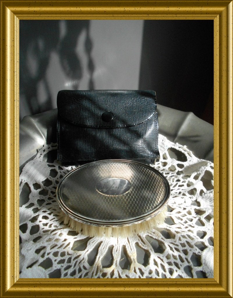 Oud Engels zilveren borsteltje, Ophalen of Verzenden, Zilver