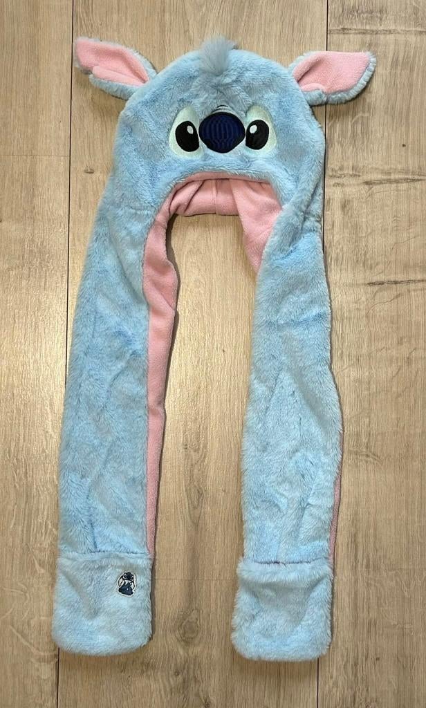 Stitch muts, wanten en sjaal in 1 - Maat: One size, Ophalen of Verzenden, Nieuw, 146 t/m 152, Meisje