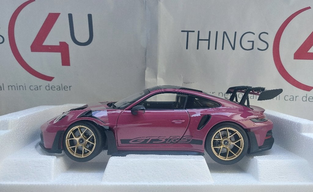 Norev 1:18 Porsche 911 GT3 RS Weissach Pack 2022 Ruby Star, Ophalen of Verzenden, Nieuw, Auto, Norev