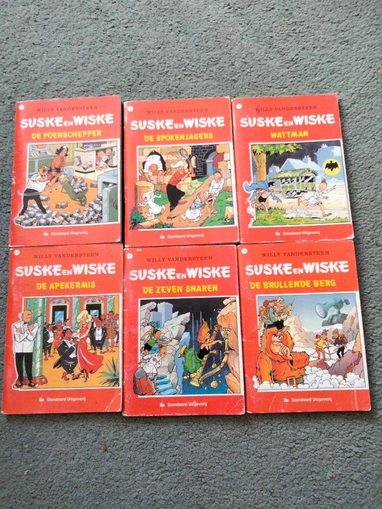 Suske en Wiske stripboeken - 6 delen, Boeken, Ophalen, Willy Vandersteen, Zo goed als nieuw, Meerdere stripboeken