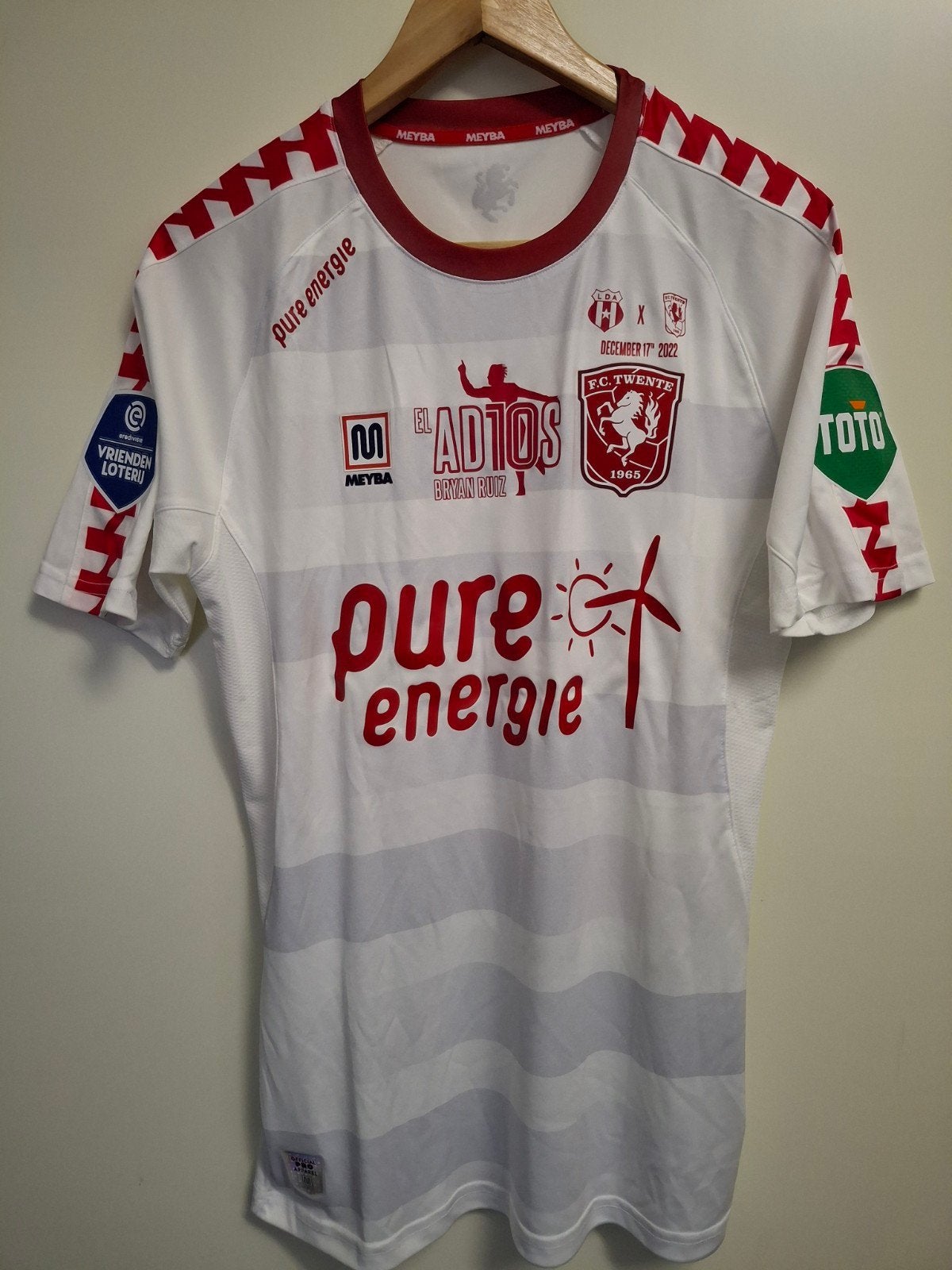 Fc Twente uitshirt Afscheid Bryan Ruiz Gijs Smal Match Worn, Ophalen of Verzenden, Zo goed als nieuw, F.C. Twente, Shirt