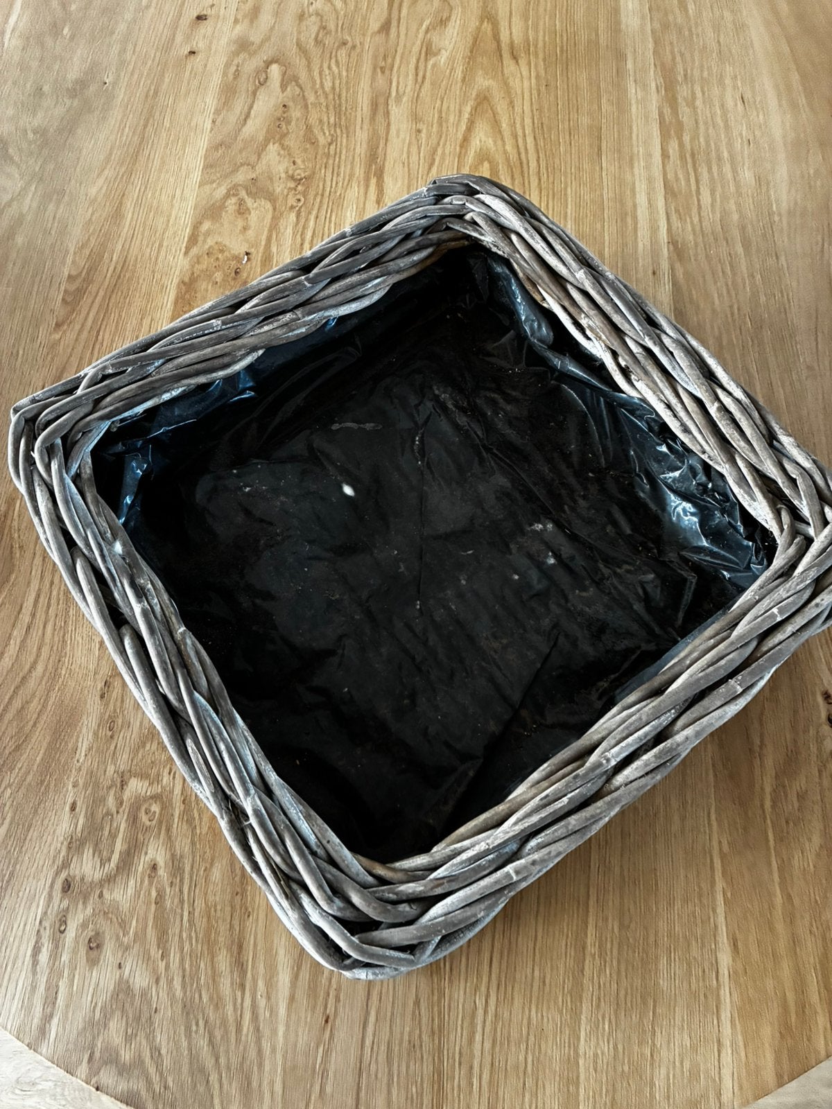 Rieten mand afmeting 40x40 cm, hoog 14cm., Ophalen of Verzenden, Zo goed als nieuw, Vierkant, Riet