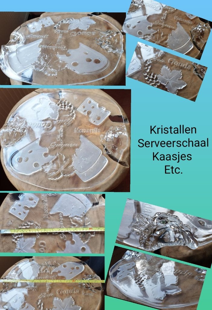Walther Glass kristallen schaal nieuw en niet gebruikt!, Antiek en Kunst, Antiek | Glas en Kristal, Ophalen of Verzenden