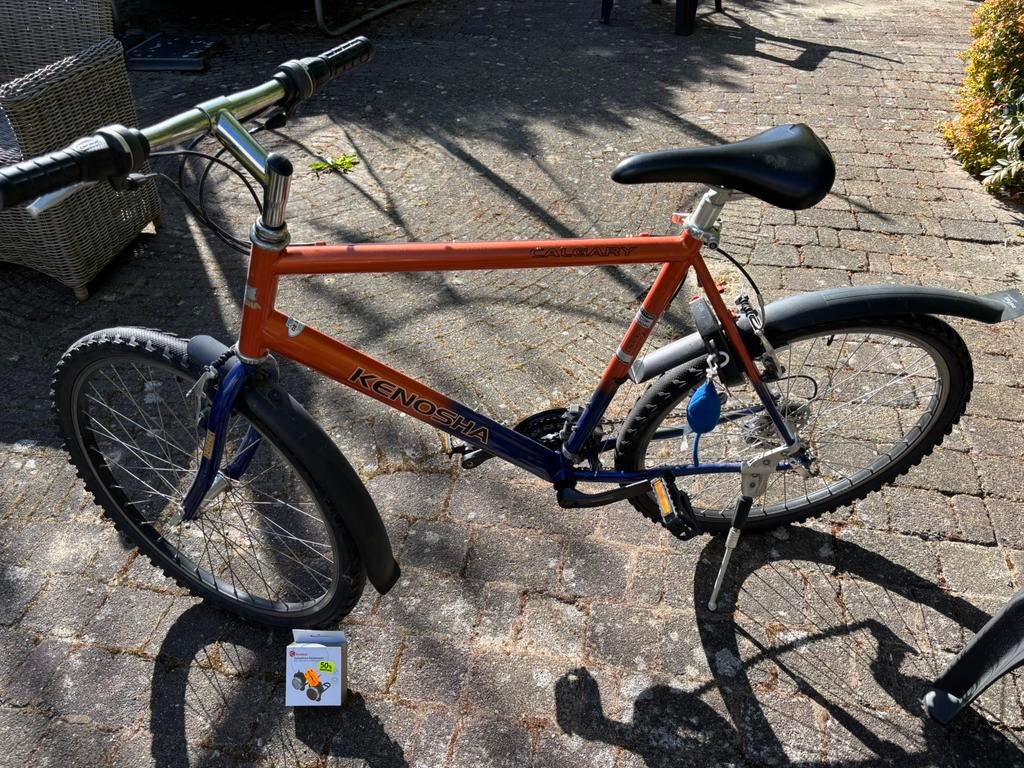 26 inch Kenosha mountaibike 0ranje-paars €45, Fietsen en Brommers, Minder dan 10 versnellingen, 26 inch, Velgrem, Minder dan 49 cm
