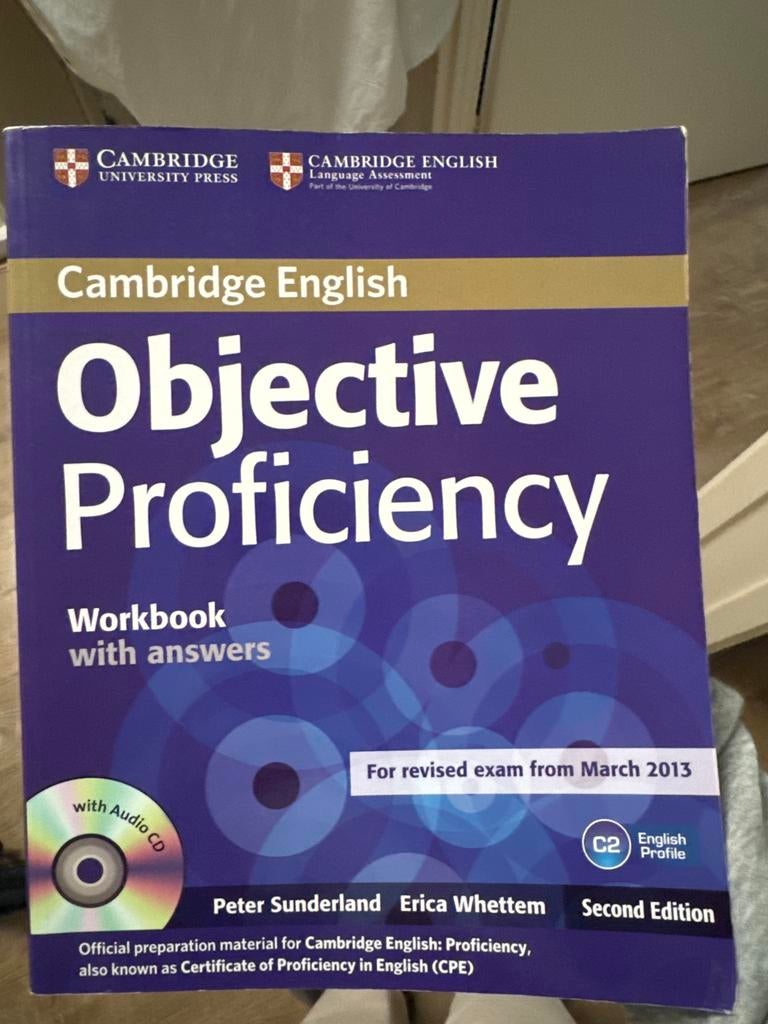 Cambridge English Objective Proficiency Workbook, Ophalen of Verzenden, Gelezen, Non-fictie