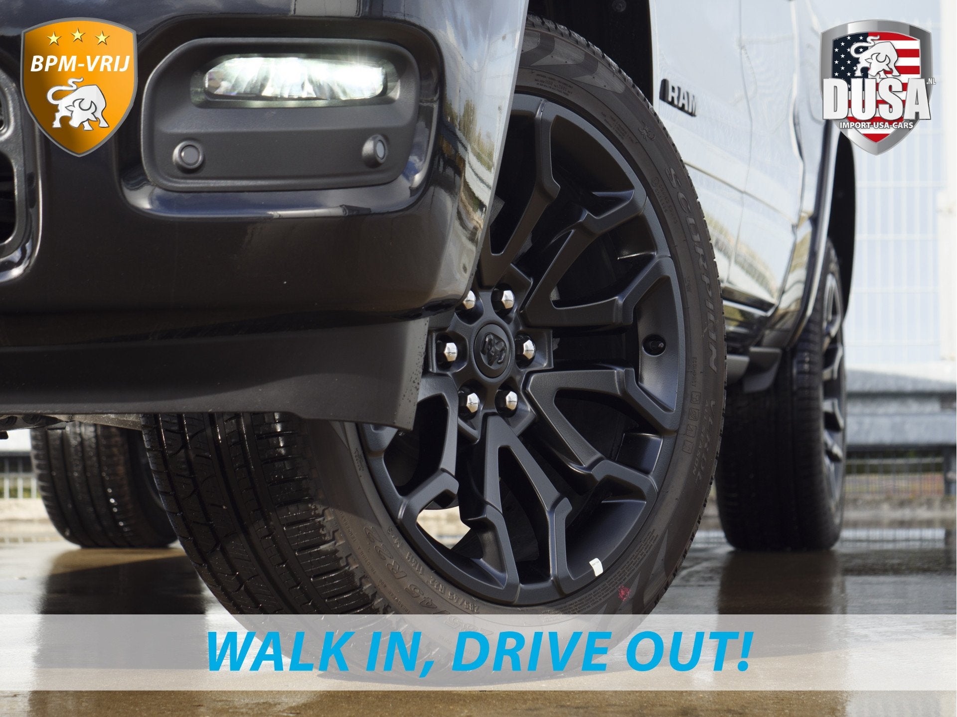 Dodge Ram | 1500 | Limited | 3.0L Twin-Turbo I6 | High Outpu, Automaat, 2438 kg, Zwart, Zwart