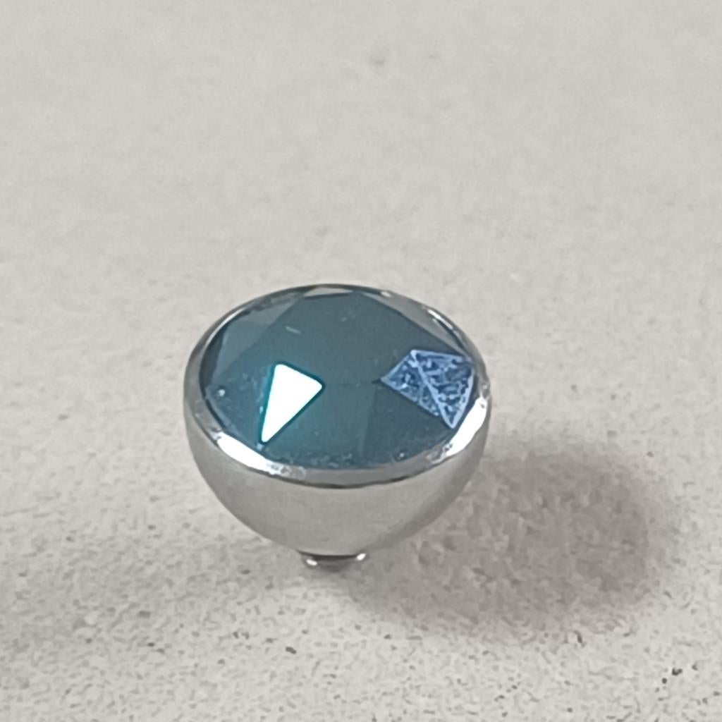 Zilverkleurige Melano metallic blue 8mm, Verzenden, Nieuw, Overige merken