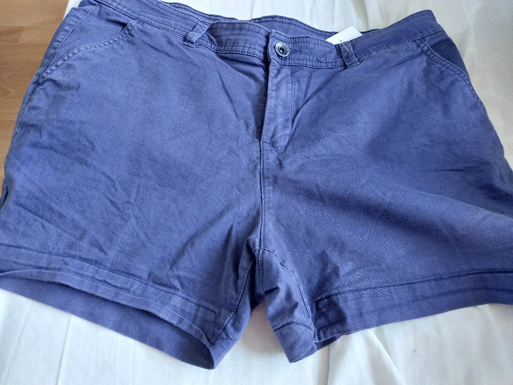 blauwe korte broek, maat 42, Ophalen, Kort, Blauw, Maat 42/44 (L)