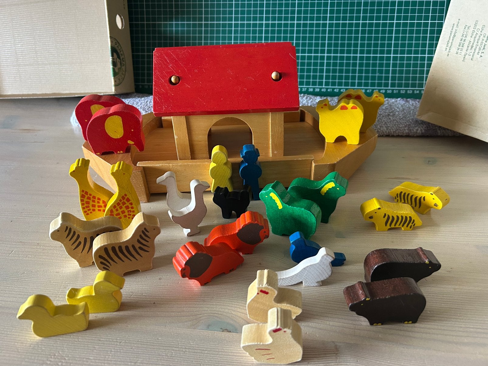 VINTAGE HOUTEN SPEELGOEDSET 1990-2000, Ophalen of Verzenden, Gebruikt
