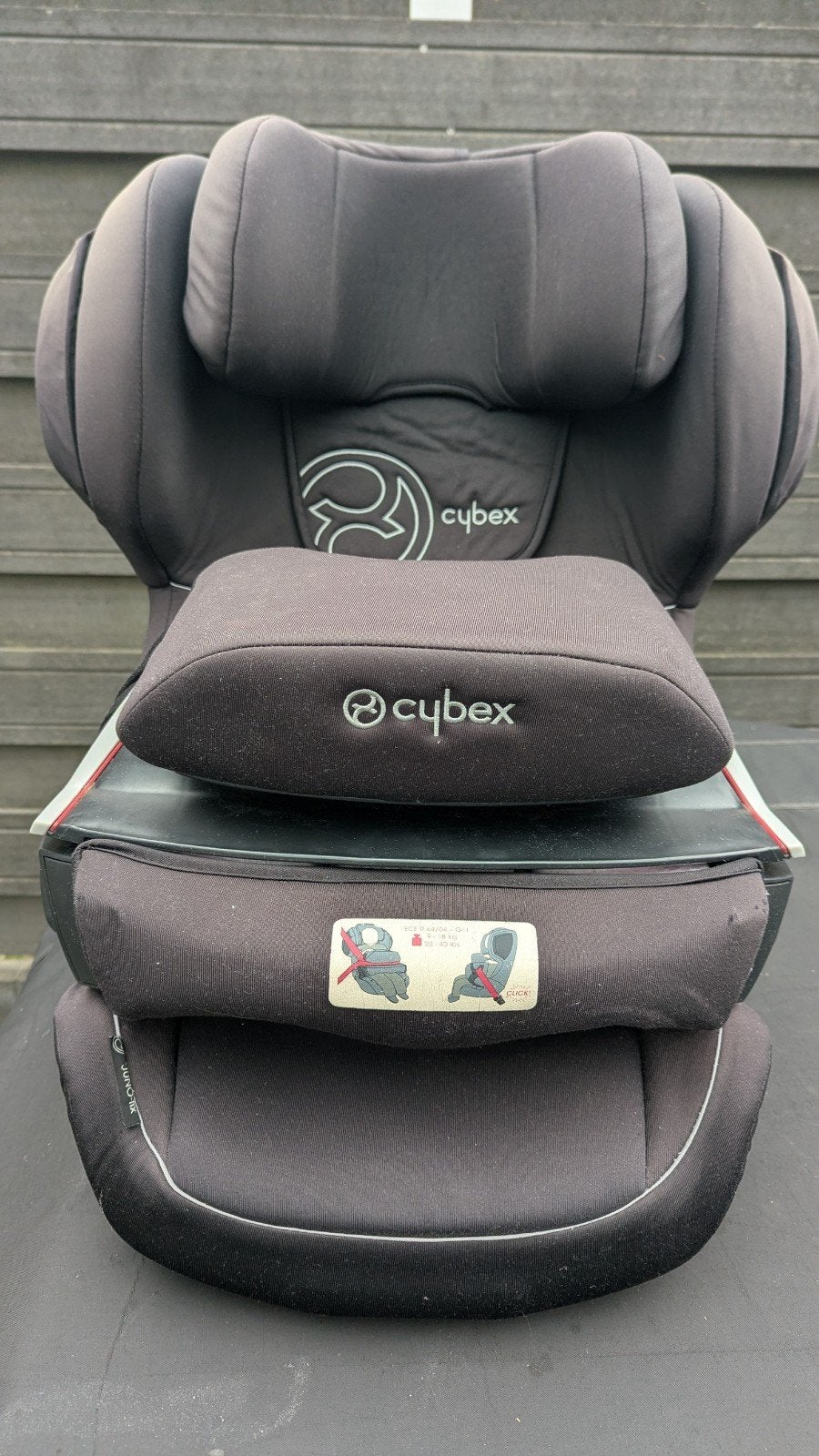 Cybex Juno-Fix Autostoel - Zwart - Isofix, Gebruikt, 9 t/m 18 kg, Verstelbare rugleuning, Isofix