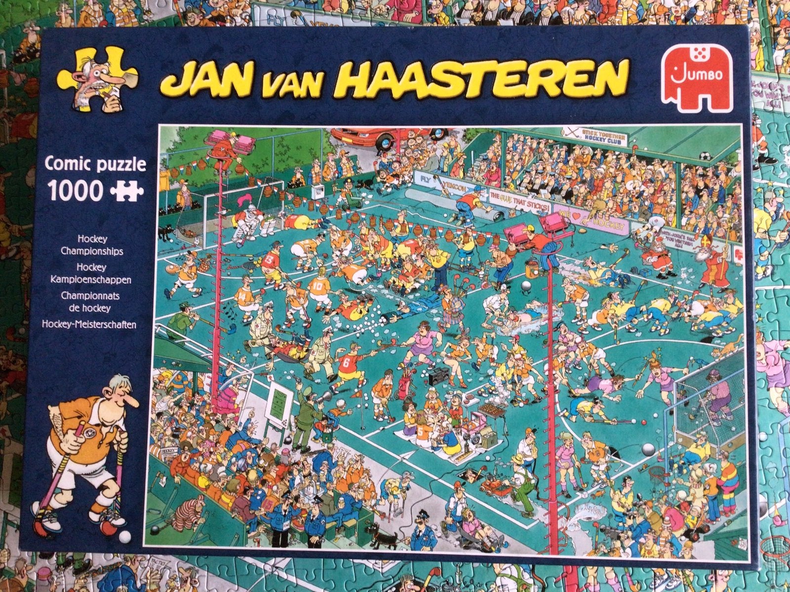 J.v.Haasteren puzzel. Hockeykampioenschappen. 1000 stukjes., Ophalen, Zo goed als nieuw