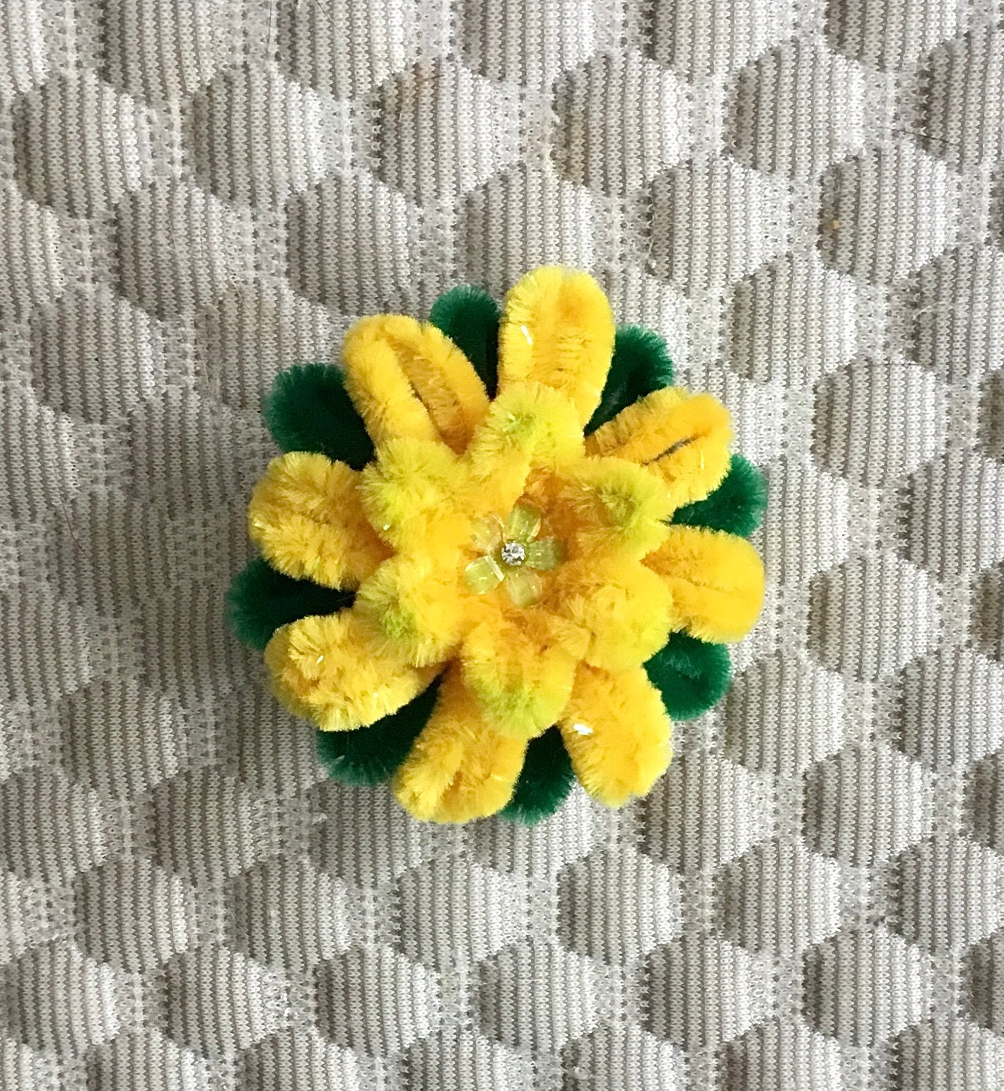 Decoratieve Pijpenrager Bloem - Geel & Groen 140 A, Verzenden, Nieuw, Natuur, Overige typen