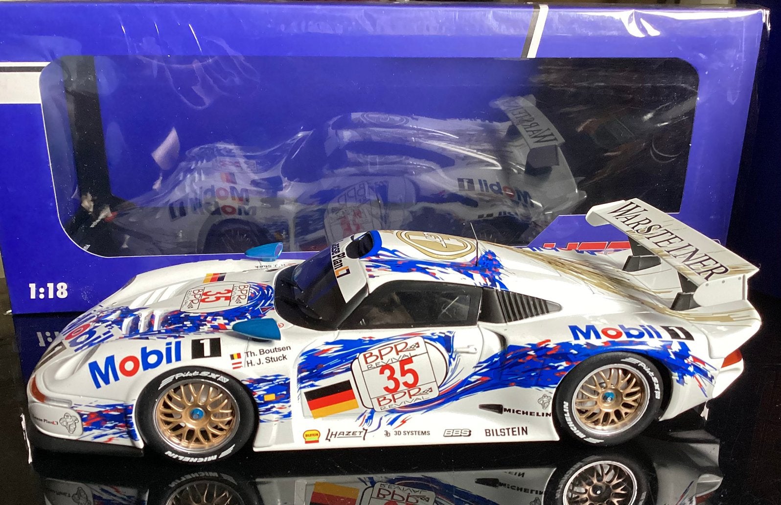 Porsche 911 GT1 winner Spa 1996, Ophalen of Verzenden, Zo goed als nieuw, Auto, Overige merken