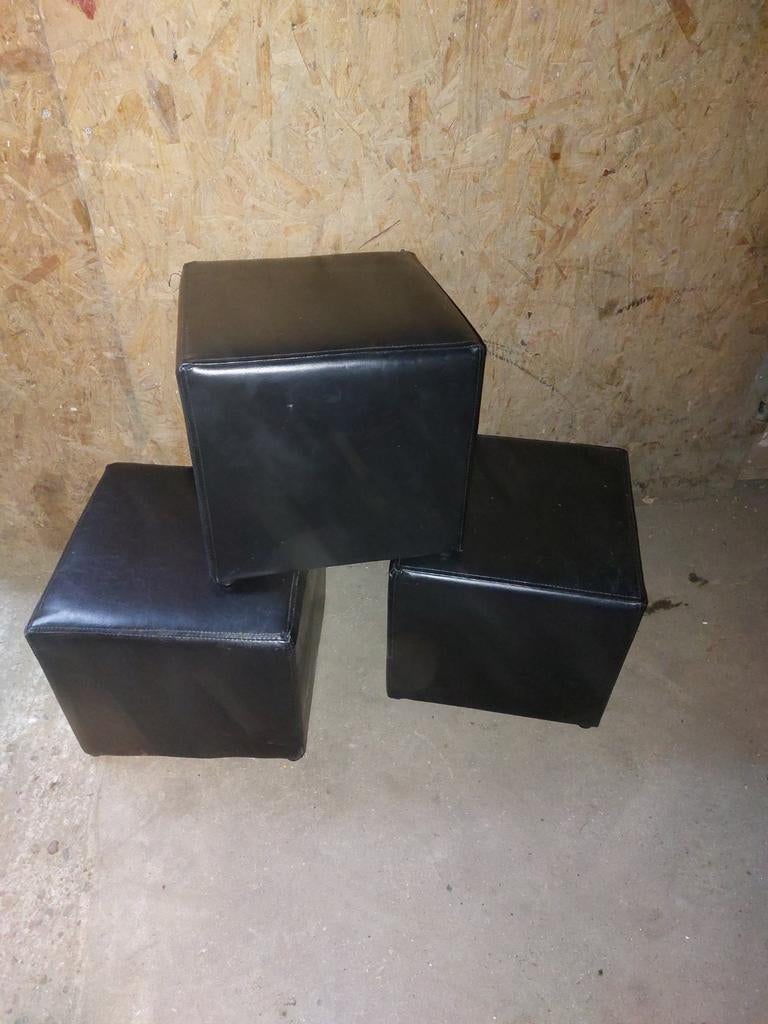 3 poefjes, Huis en Inrichting, Ophalen, Rechthoekig