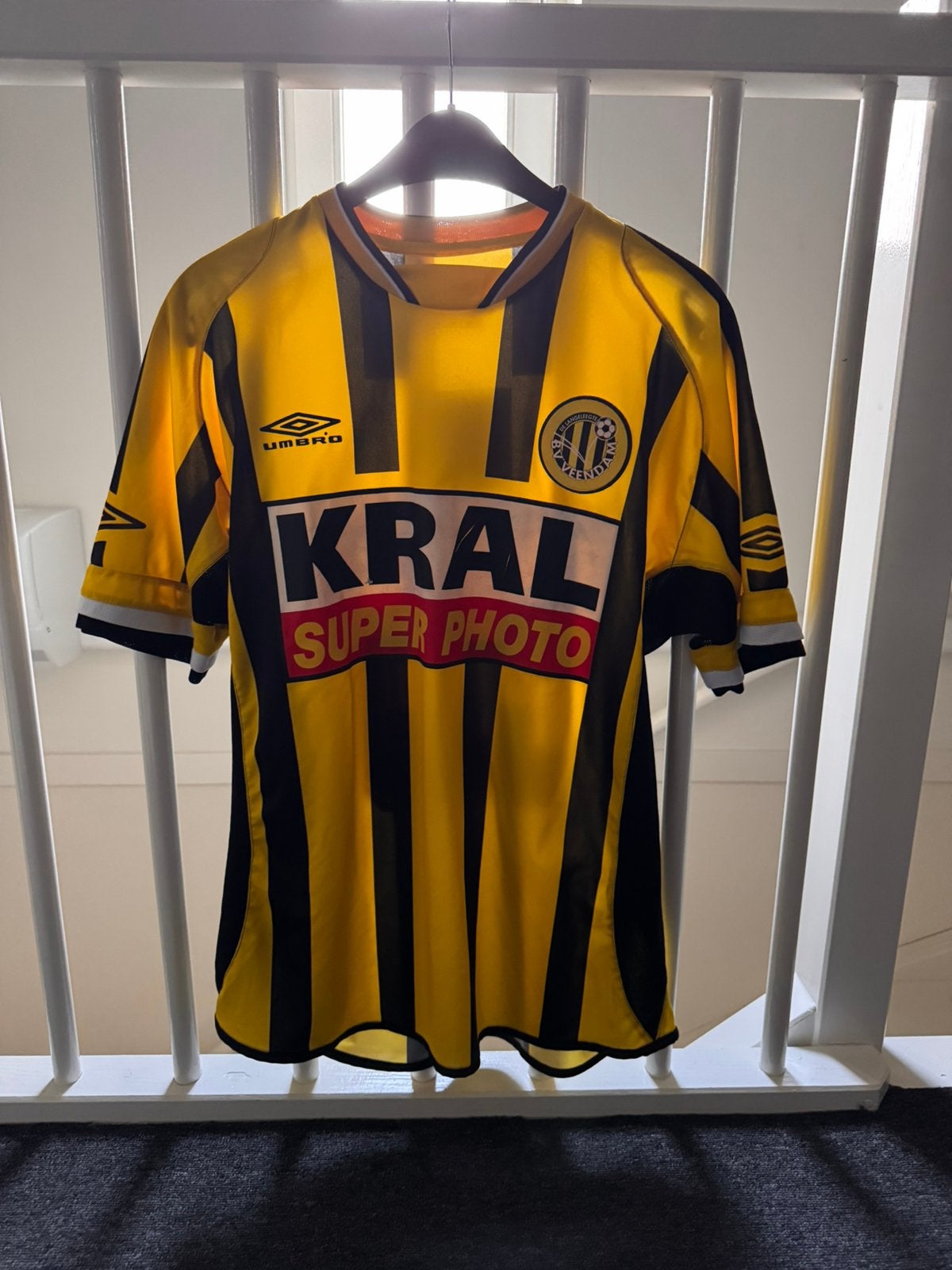 Matchworn BV Veendam in zeer goede staat, Ophalen of Verzenden, Overige binnenlandse clubs, Shirt