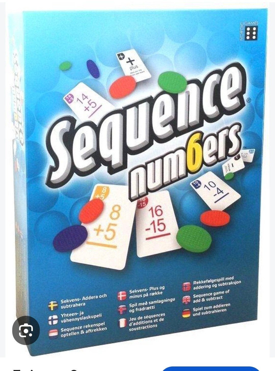 nieuw in doos Sequence Numbers - Educatief Rekenspel, Hobby en Vrije tijd, Gebruikt, Onbekend, Ophalen of Verzenden, Onbekend