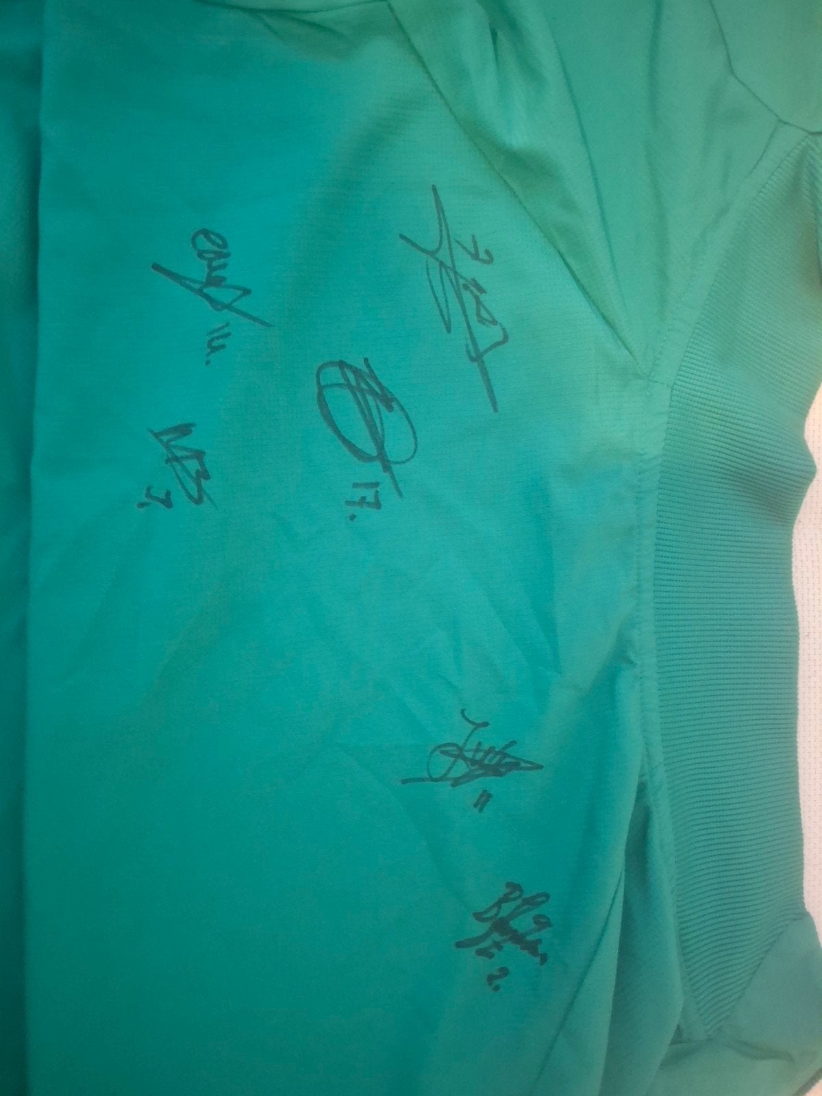Groen gesigneerd Feyenoord jasje, Ophalen, Onbekend, Overige maten, Zo goed als nieuw