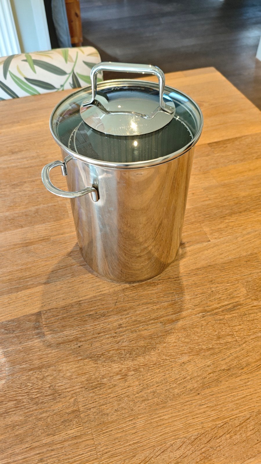 WMF TransTherm Kookpan met Glazen Deksel en Mand, Geschikt voor inductie, Ophalen of Verzenden, Zo goed als nieuw, Kookpan