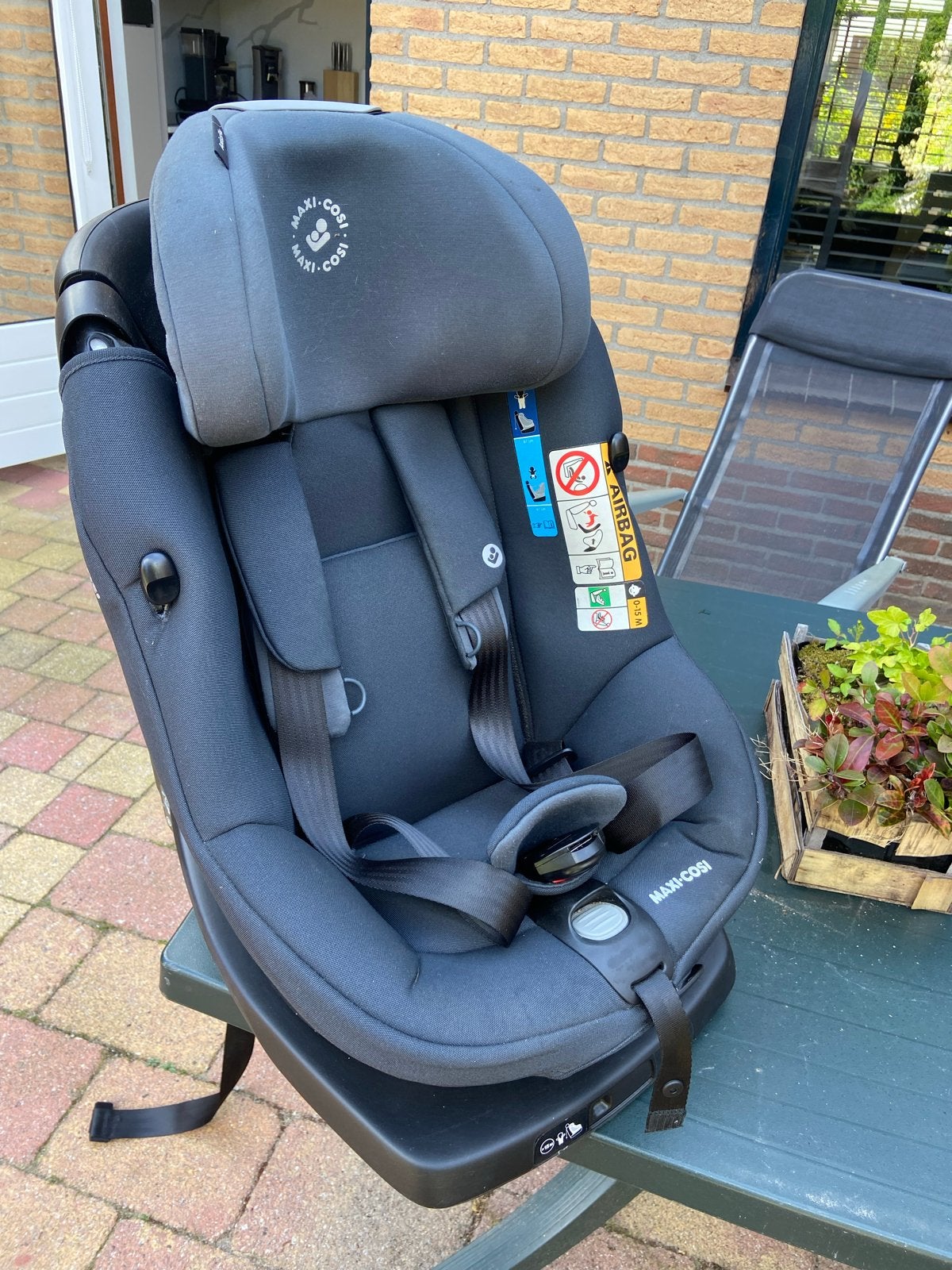 Maxi-Cosi axissfix autostoel 360 draaibaar, Kinderen en Baby's, Autostoeltjes, Ophalen, Gebruikt, 0 t/m 18 kg, Zijbescherming