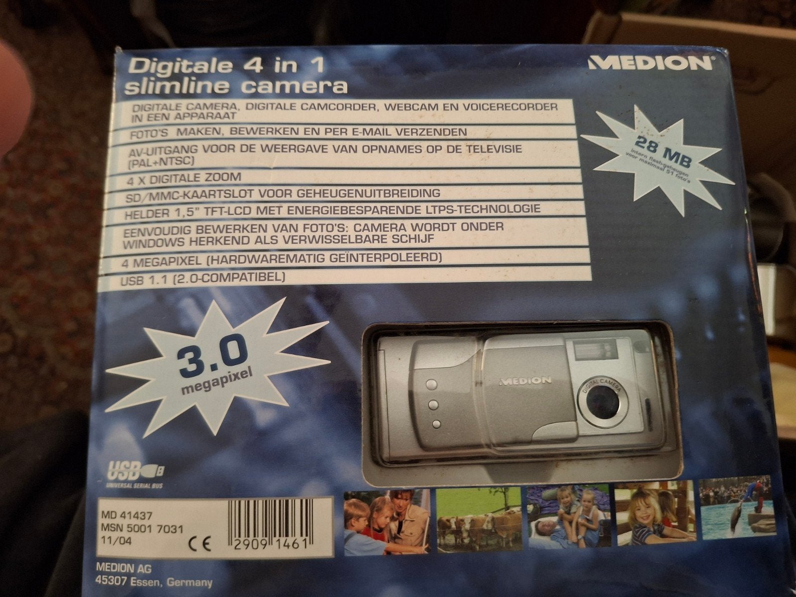 Medion Digitale Slimline Camera 3.0 MP - Nieuw in doos, Ingebouwde flitser, Ophalen of Verzenden, Zo goed als nieuw, Compactcamera