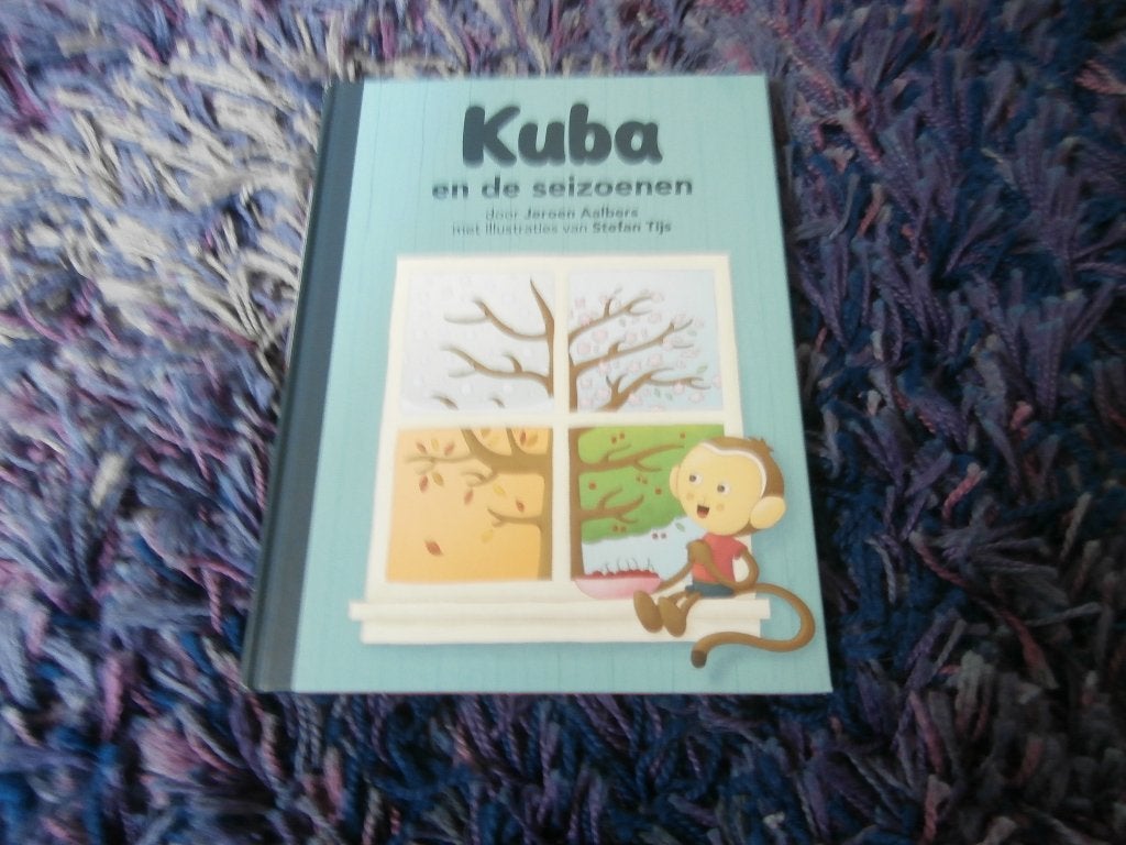 Boek Kuba en de seizoenen Jeroen Aalbers kinderboek, Fictie algemeen, Ophalen of Verzenden, Zo goed als nieuw, Voorleesboek
