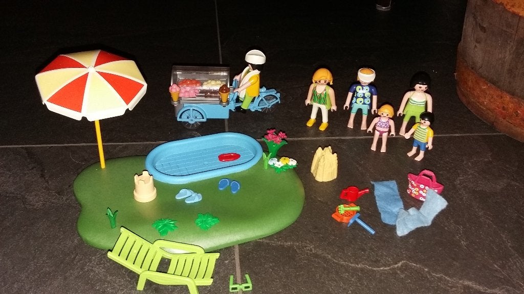 Playmobil Zwembad en IJscoman Set, Kinderen en Baby's, Gebruikt, Complete set, Overige typen, Ophalen of Verzenden