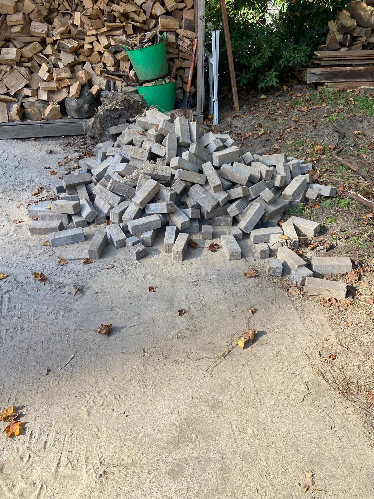 Gebruikte betontegels voor bestrating of tuinpad, Doe-het-zelf en Verbouw, Ophalen, Overige materialen, Gebruikt, 20 tot 40 cm
