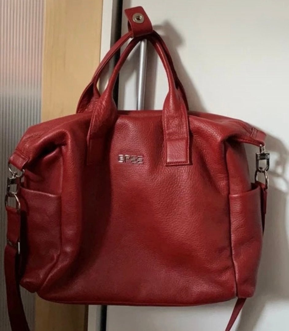 Leren Bree tas, 40 tot 60 cm, 30 cm of meer, Minder dan 35 cm, Ophalen of Verzenden
