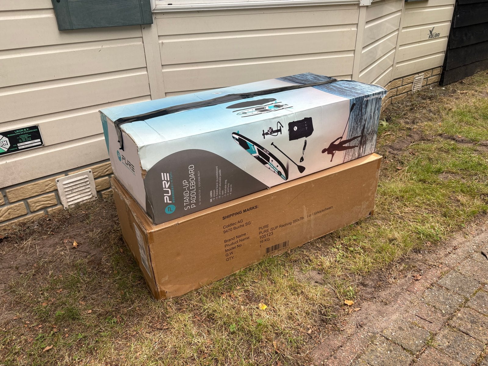 2 Nieuwe Pure SUP-board 350x79 cm - compleet pakket, Watersport en Boten, Ophalen, Nieuw, SUP-boards