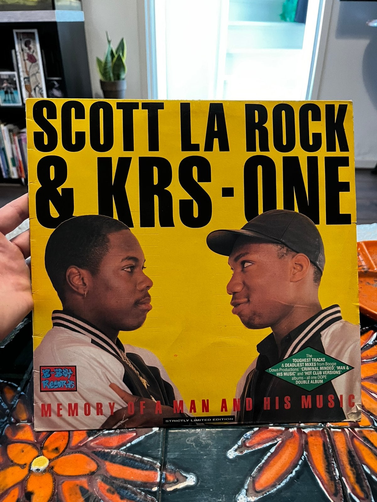 Scott la rock & krs-one - menory of a man and his music LP, Cd's en Dvd's, Vinyl | Hiphop en Rap, LP, Gebruikt, Ophalen of Verzenden