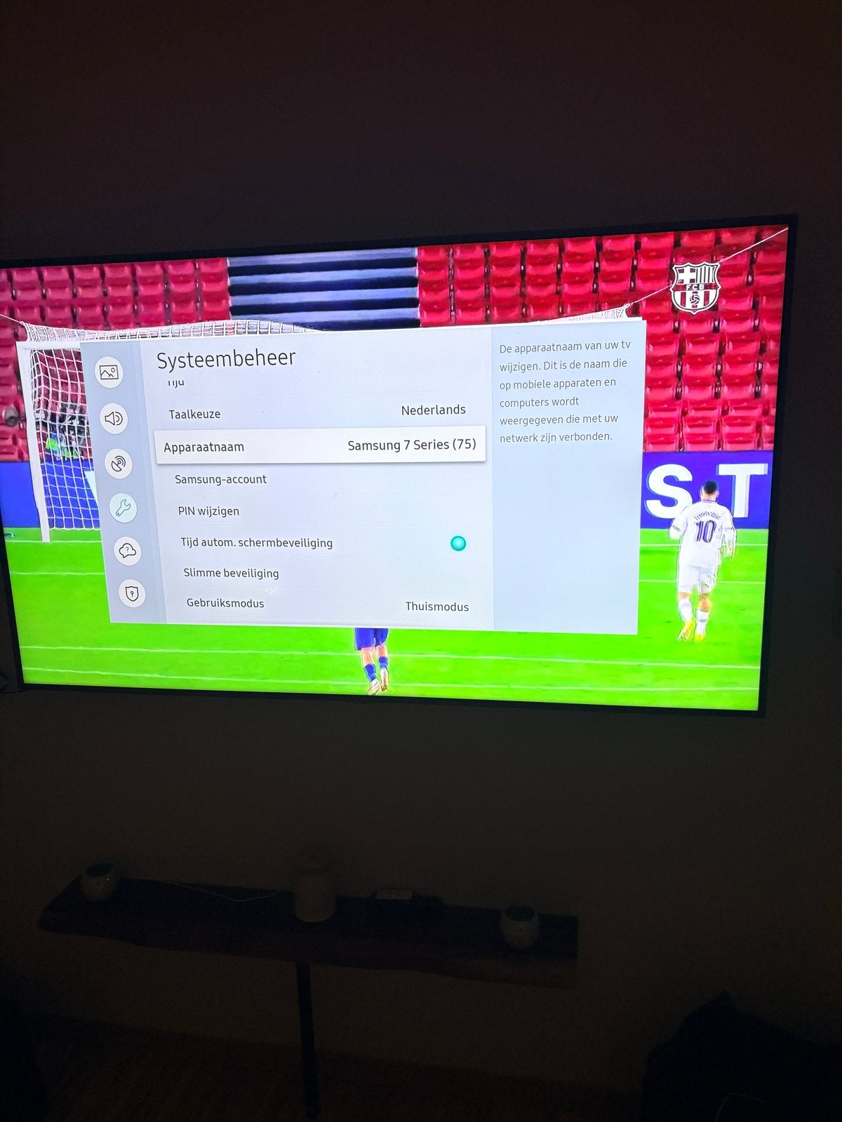 Samsung 7 Series 75 inch 4K Smart TV invlusief muurbeugel, Ophalen, LED, 50 Hz, Zo goed als nieuw