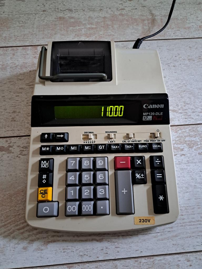 Canon MP120-DLE 2-color printing calculator originele doos, Ophalen