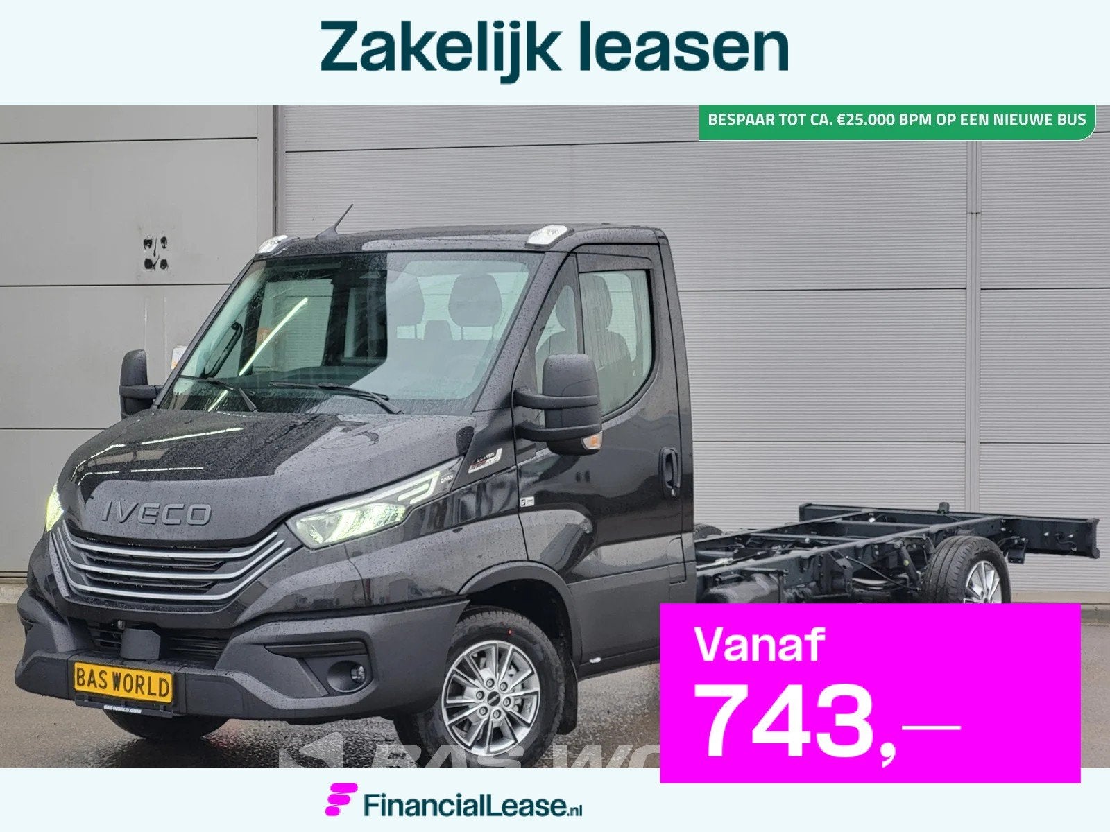 Iveco Daily 35S18 BPM VRIJ! Automaat BPM VRIJ! 410WB Chassis, Automaat, Lichtsensor, Stof, Euro 6