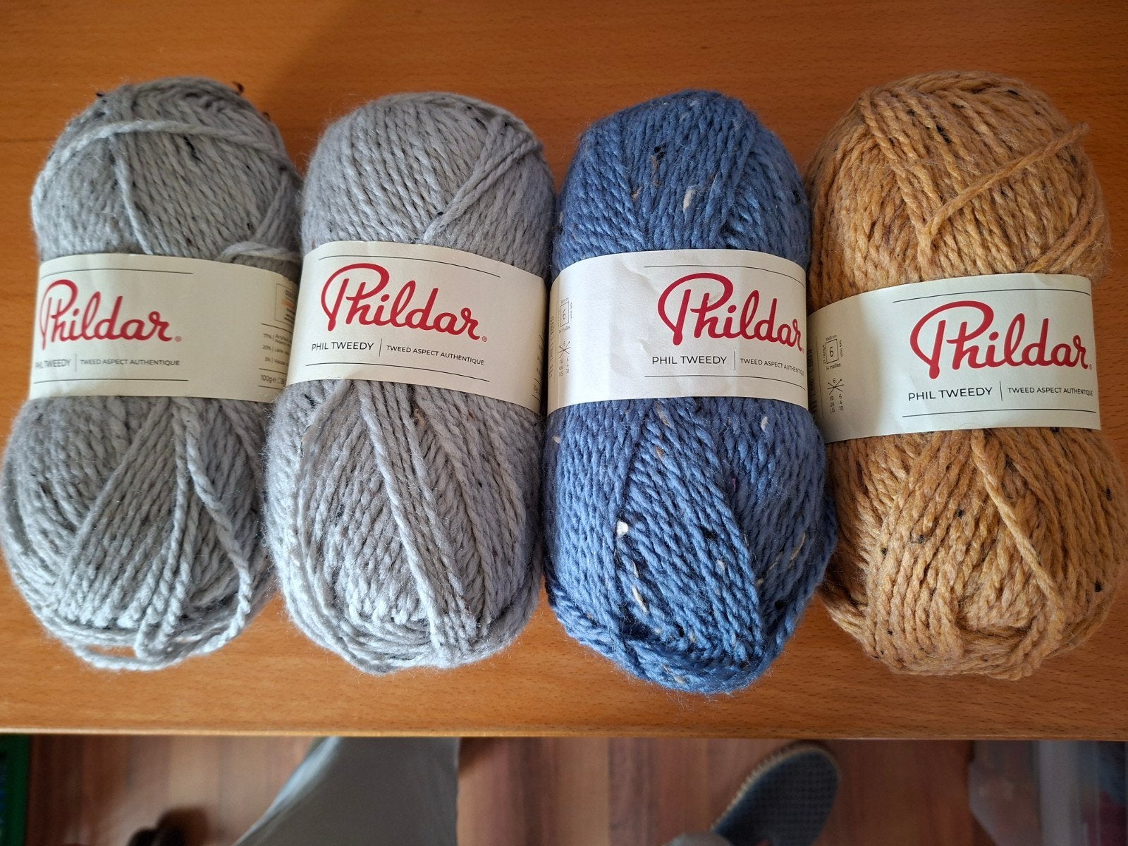 Phildar Tweedy 4x100 gr, Breien of Haken, Phildar, Nieuw, Ophalen of Verzenden