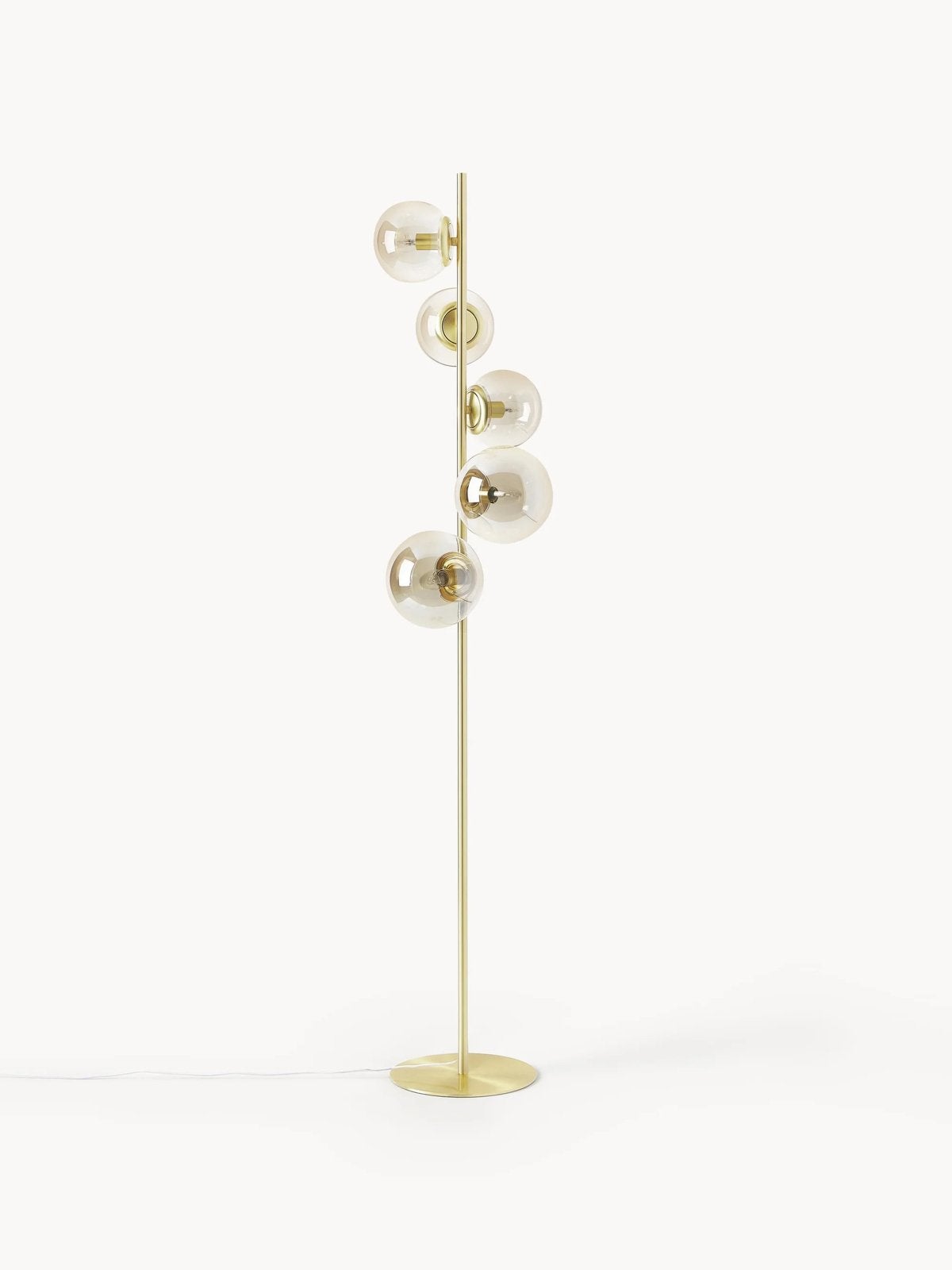 Westwing Casey design vloerlamp – incl LED-lampen, Ophalen, E14 (klein), Nieuw, Metaal