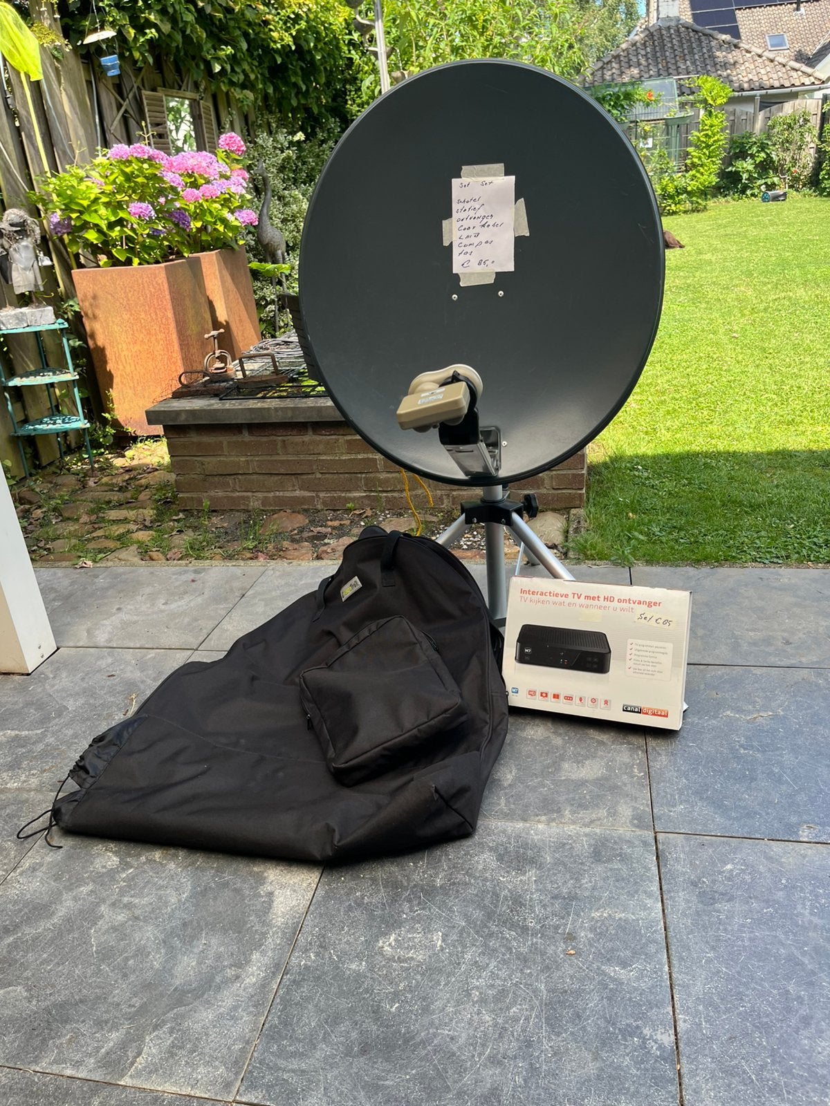 Satelietset, Audio, Tv en Foto, Schotelantennes, Ophalen, Zo goed als nieuw, Overige merken