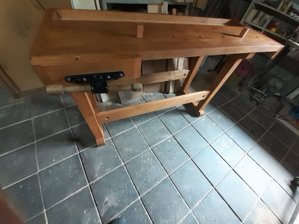meubelmakers werkbank. nieuw, met 2 bankschroeven,, Ophalen, Zo goed als nieuw, 120 tot 170 cm, Bankschroef