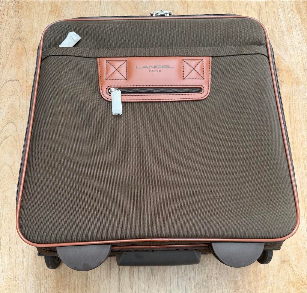 Nieuw - Lancel reiskoffer - carry-on formaat, Wieltjes, 40 tot 60 cm, 20 tot 30 cm, Bruin