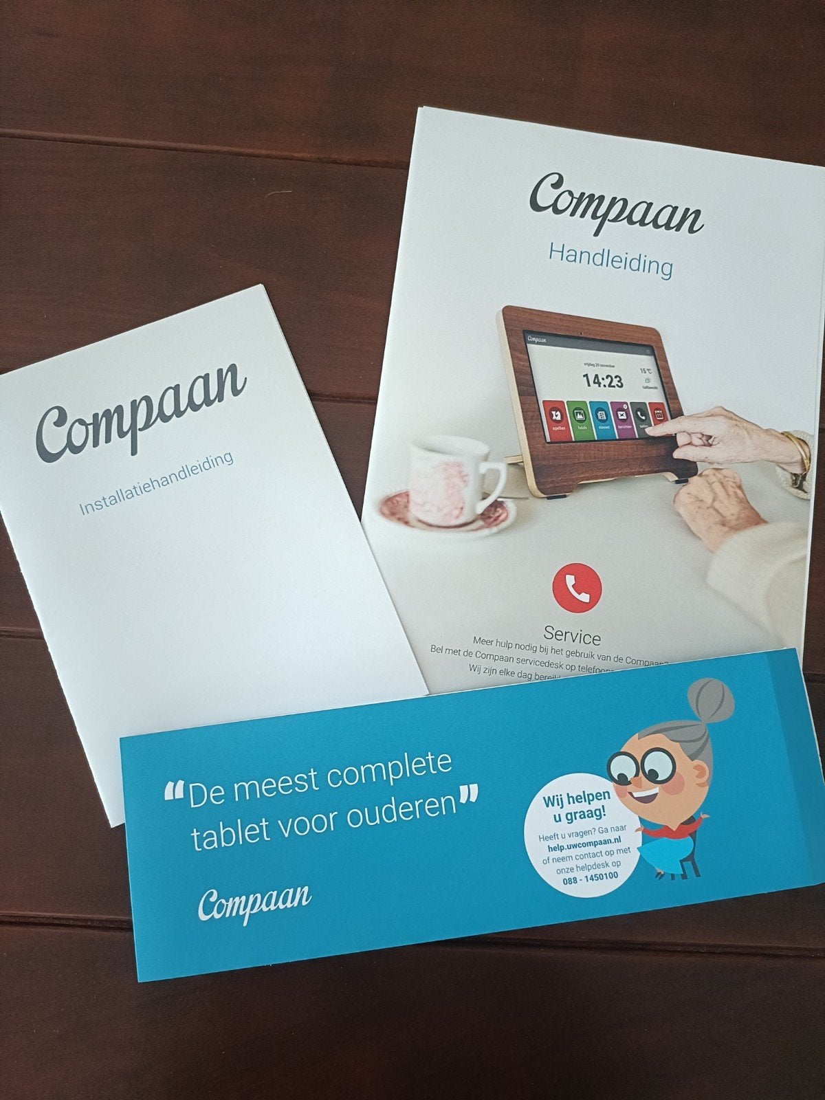 Compaan tablet voor senioren, Computers en Software, Ophalen of Verzenden, Zo goed als nieuw