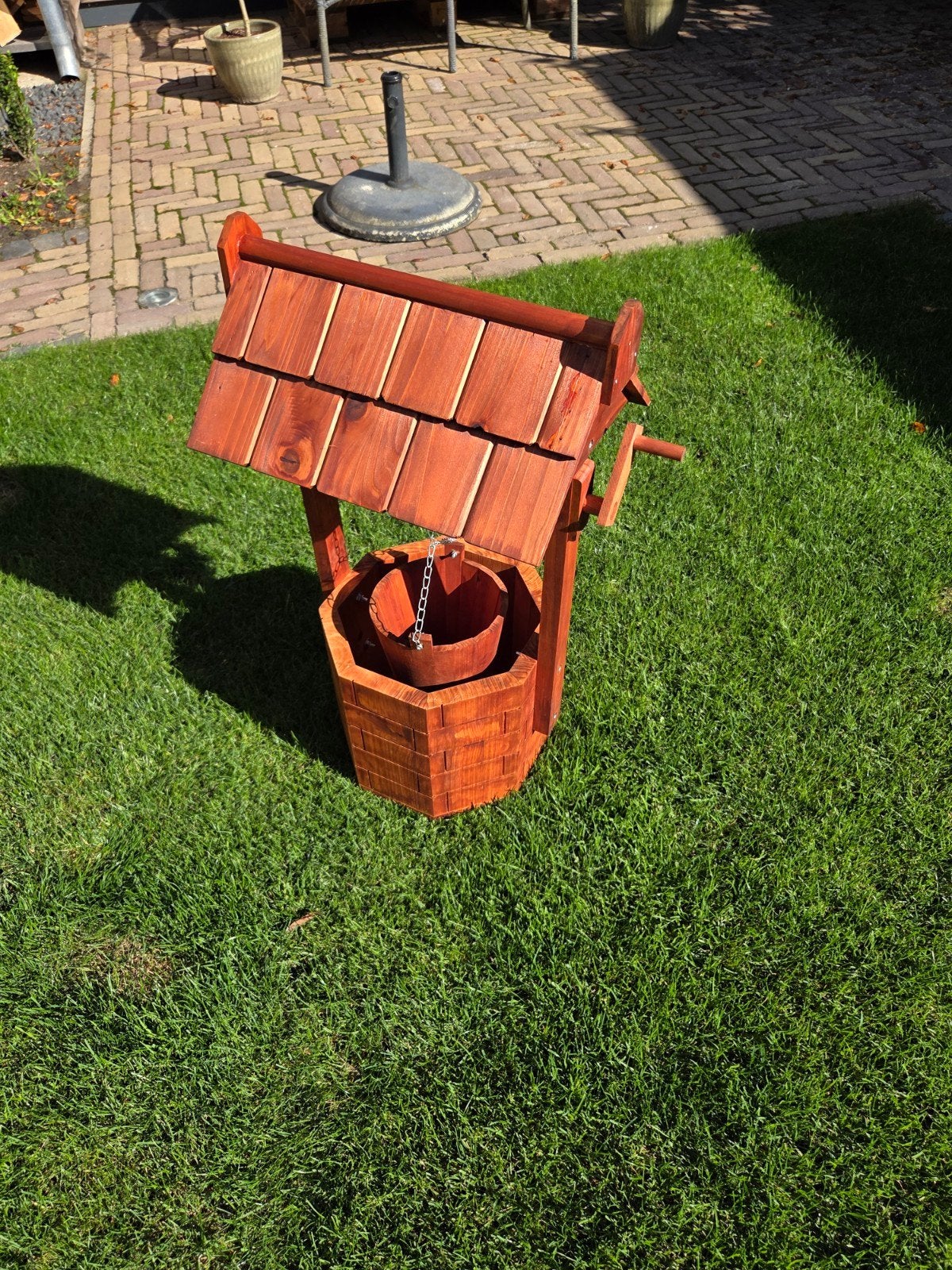 Decoratieve Houten Waterput - Nieuw, Tuin en Terras, Ophalen, Nieuw, Hout
