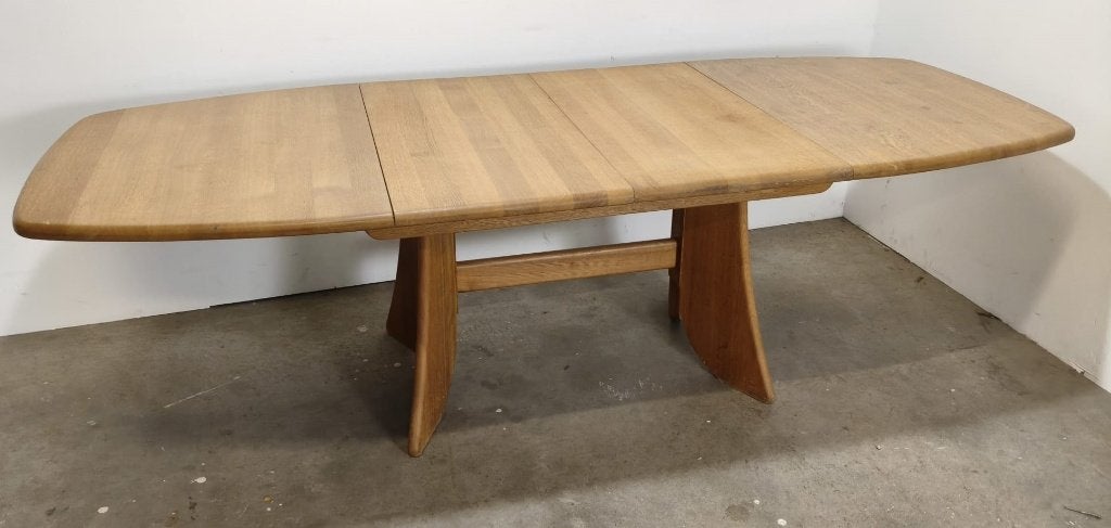 Vintage Japandi-stijl eettafel, Ophalen, Onbekend, 50 tot 100 cm, Zo goed als nieuw