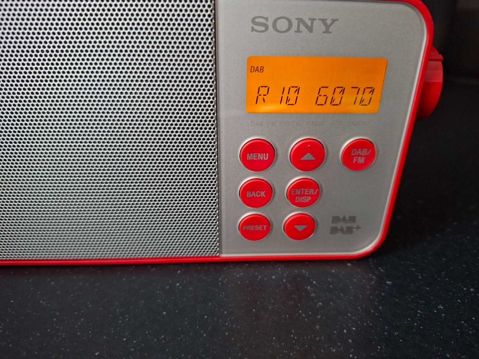 Sony DAB/FM Digitale Radio XDR-S40DBP - Rood, Ophalen of Verzenden, Zo goed als nieuw, Radio
