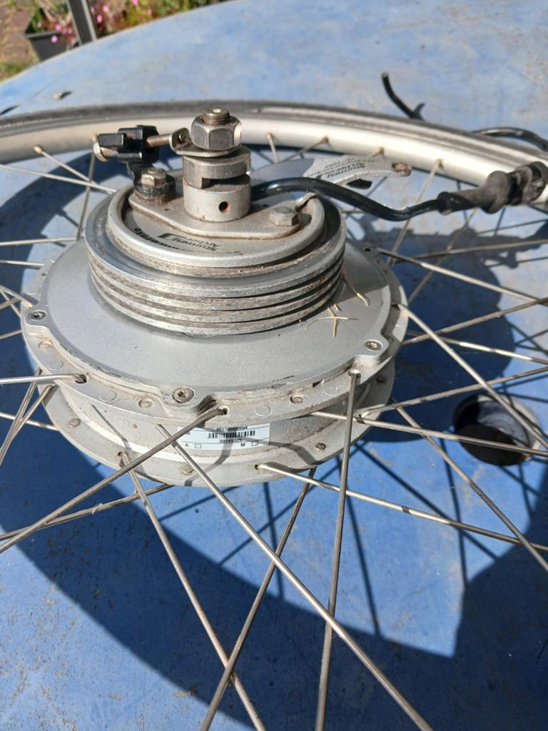 Achterwiel met motor voor elektrische fiets, Gebruikt, Motor, Shimano, Ophalen